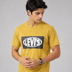 Levi's Men's Graphic Logo T-Shirt – Light Blue – 100% Cotton Jersey – Regular Fit